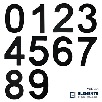 Adhesive Stainless Steel Numeral 50mm